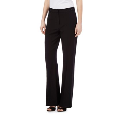 Black bootcut formal trousers